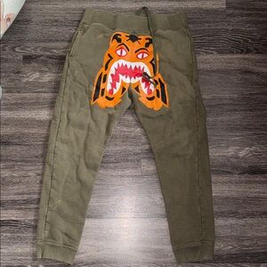 Olive green AUTHENTIC BAPE sweatpants